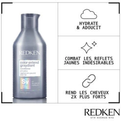 Après-shampooing Cheveux Gris Ou Blancs Color Extend Graydiant Redken 300ML -Beauty Care Soldes apres shampooing cheveux gris ou blancs color extend graydiant redken 300ml 2