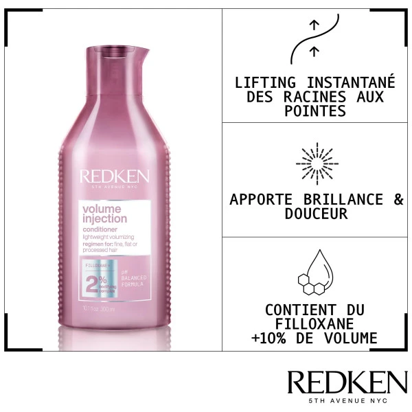 Après-shampooing Volume Volume Injection Redken 300ML 5 Après-shampooing Volume Volume Injection Redken 300ML - Image 3