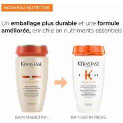 Bain Satin Riche Nutritive Kérastase 250ML -Beauty Care Soldes bain satin riche nutritive kerastase 250ml 6