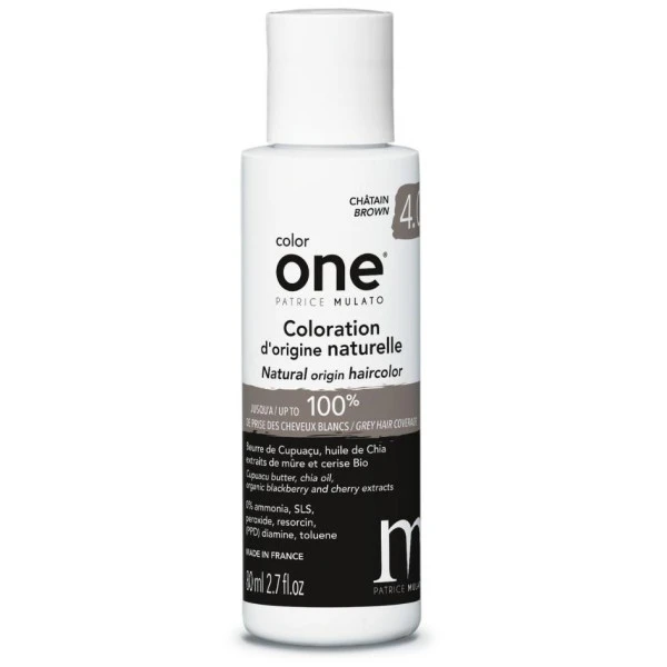 Coloration Color One 4.0 Châtain Patrice Mulato 80ML 3 Coloration Color One 4.0 Châtain Patrice Mulato 80ML