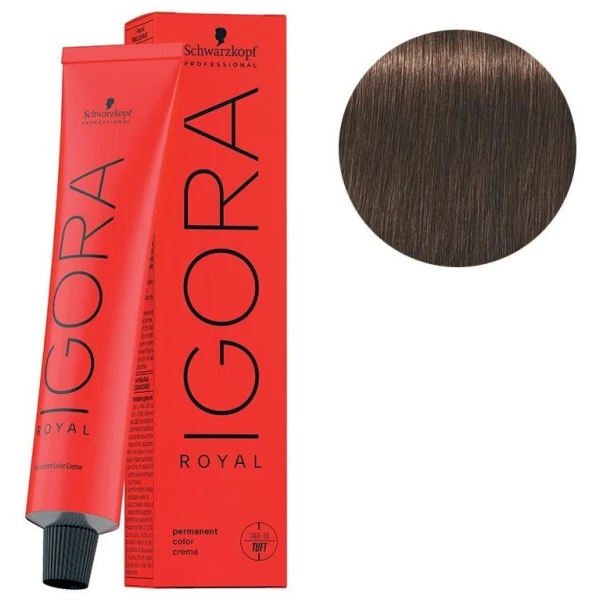 Schwarzkopf Coloration Igora Royal 4-6 Châtain Moyen Marron 60ML 3 Schwarzkopf Coloration Igora Royal 4-6 Châtain Moyen Marron 60ML
