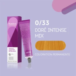 Coloration Permanente 0/33 Doré Intense Mix Kadus 60ML -Beauty Care Soldes coloration permanente 033 dore intense mix kadus 60ml 2