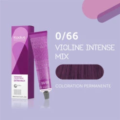 Coloration Permanente 0/66 Violine Intense Mix Kadus 60ML -Beauty Care Soldes coloration permanente 066 violine intense mix kadus 60ml 2