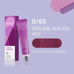 Coloration Permanente /65 Violine Acajou Mix Kadus 60ML -Beauty Care Soldes coloration permanente 65 kadus 60ml 2