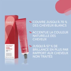 Coloration Semi-permanente Extra Coverage 5/07 Châtain Clair Naturel Marron Kadus 60ML -Beauty Care Soldes coloration semi permanente extra coverage 507 chatain clair naturel marron kadus 60ml 1