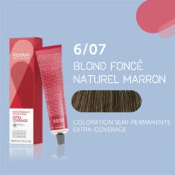Coloration Semi-permanente Extra Coverage 6/07 Blond Foncé Naturel Marron Kadus 60ML 10 Coloration Semi-permanente Extra Coverage 6/07 Blond Foncé Naturel Marron Kadus 60ML -Beauty Care Soldes coloration semi permanente extra coverage 607 blond fonce naturel marron kadus 60ml 2