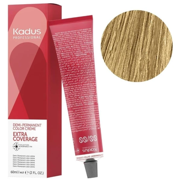 Coloration Semi-permanente Extra Coverage 8/07 Blond Clair Naturel Marron Kadus 60ML 3 Coloration Semi-permanente Extra Coverage 8/07 Blond Clair Naturel Marron Kadus 60ML