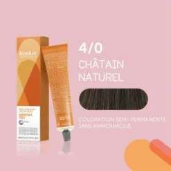Coloration Semi-permanente Sans Ammoniaque 4/0 Châtain Naturel Kadus 60ML -Beauty Care Soldes coloration semi permanente sans ammoniaque 40 chatain naturel kadus 60ml 2