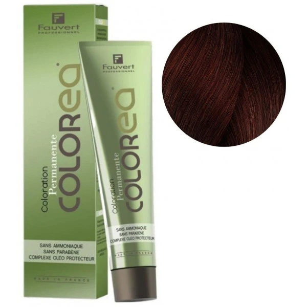 Crème Colorante Colorea N°4/56 Châtain Acajou Rouge Fauvert 100ML 3 Crème Colorante Colorea N°4/56 Châtain Acajou Rouge Fauvert 100ML