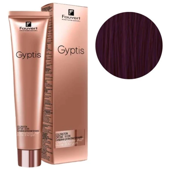 Crème De Soin Colorante Gyptis N°4/20 Châtain Violine Intense Fauvert 100ML 3 Crème De Soin Colorante Gyptis N°4/20 Châtain Violine Intense Fauvert 100ML