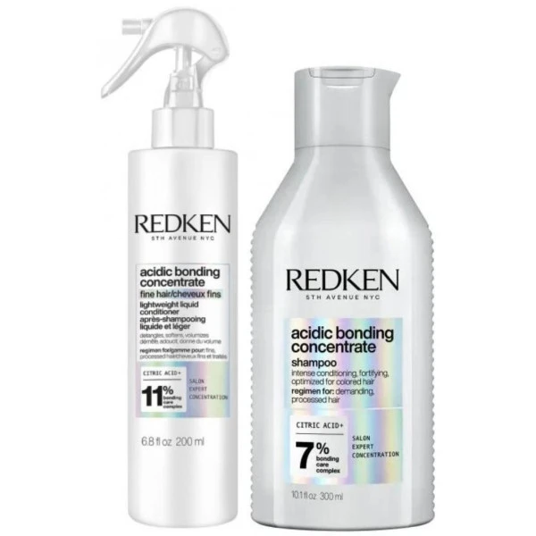 Duo Cheveux Fins Acidic Bonding Concentrate Redken 3 Duo Cheveux Fins Acidic Bonding Concentrate Redken