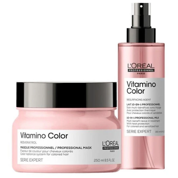 Duo Masque & Spray Vitamino Color L'Oréal Professionnel 3 Duo Masque & Spray Vitamino Color L'Oréal Professionnel