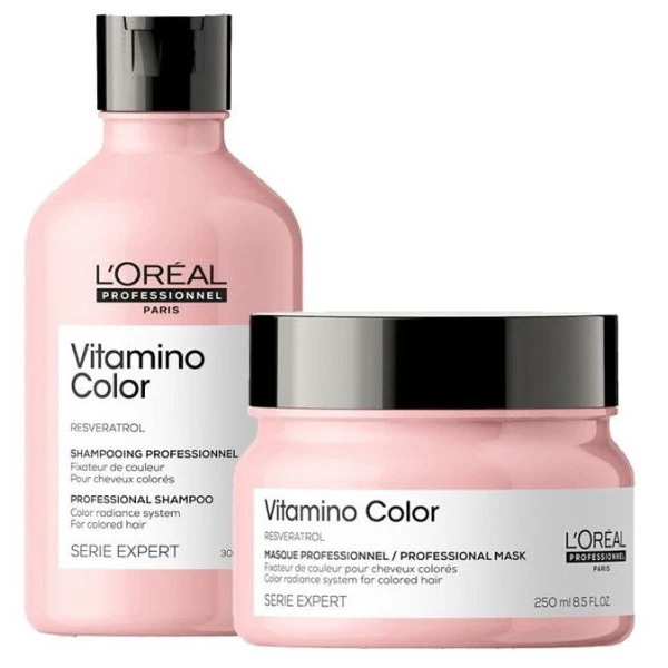 Duo Shampooing & Masque Vitamino Color L'Oréal Professionnel 3 Duo Shampooing & Masque Vitamino Color L'Oréal Professionnel