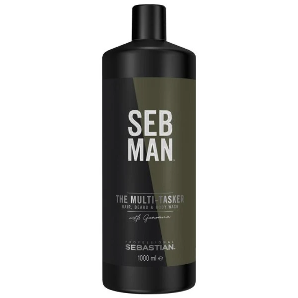 Gel Nettoyant Corps Cheveux Et Barbe The Multi-Tasker SEBMAN 1L 3 Gel Nettoyant Corps Cheveux Et Barbe The Multi-Tasker SEBMAN 1L