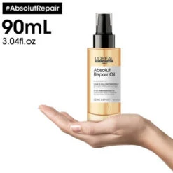 Huile 10-en-1 Absolut Repair L'Oréal Professionnel 90ML -Beauty Care Soldes huile 10 en 1 absolut repair l oreal professionnel 90ml 1 6