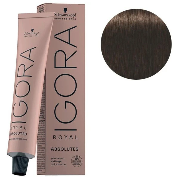 Schwarzkopf Igora Royal Absolutes 4-60 Châtain Marron Naturel 60 ML 3 Schwarzkopf Igora Royal Absolutes 4-60 Châtain Marron Naturel 60 ML