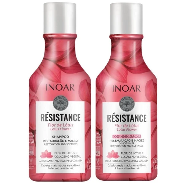 Duo Lotus Resistance Inoar 2x250ML 3 Duo Lotus Resistance Inoar 2x250ML