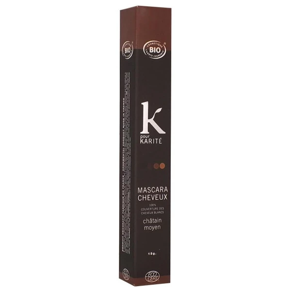 Mascara Cheveux Ton Sur Ton 4 Châtain Moyen K POUR KARITE 15g 4 Mascara Cheveux Ton Sur Ton 4 Châtain Moyen K POUR KARITE 15g - Image 2