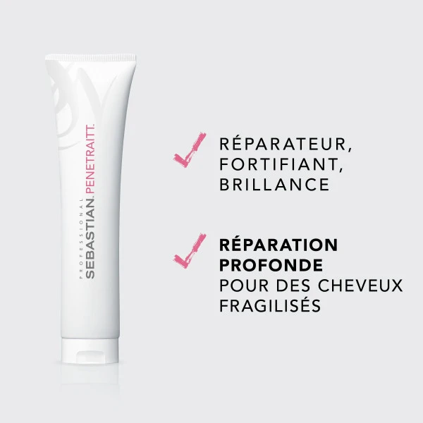 Masque Cheveux Abîmés Penetraitt Sebastian 150ML 5 Masque Cheveux Abîmés Penetraitt Sebastian 150ML - Image 3
