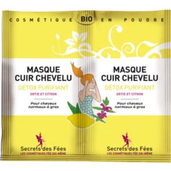 Masque Cuir Chevelu Détox Purifiant Bio SECRETS DES FEES 2x16g