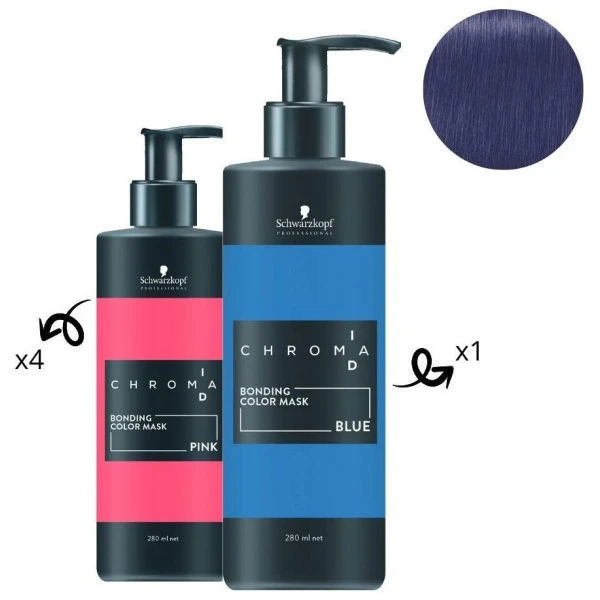 Masque Nourrissant Pigmenté Bleu Chroma ID SCHWARZKOPF 280ML 7 Masque Nourrissant Pigmenté Bleu Chroma ID SCHWARZKOPF 280ML - Image 5