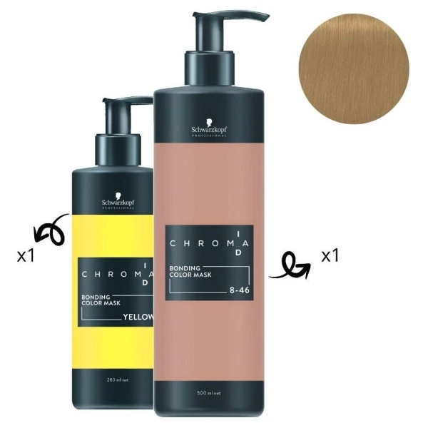 Masque Nourrissant Pigmenté Jaune Chroma ID SCHWARZKOPF 280ML 4 Masque Nourrissant Pigmenté Jaune Chroma ID SCHWARZKOPF 280ML - Image 2