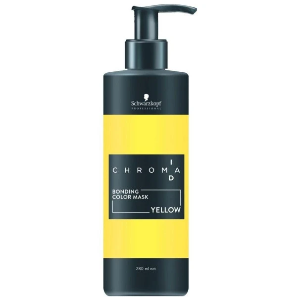 Masque Nourrissant Pigmenté Jaune Chroma ID SCHWARZKOPF 280ML 3 Masque Nourrissant Pigmenté Jaune Chroma ID SCHWARZKOPF 280ML