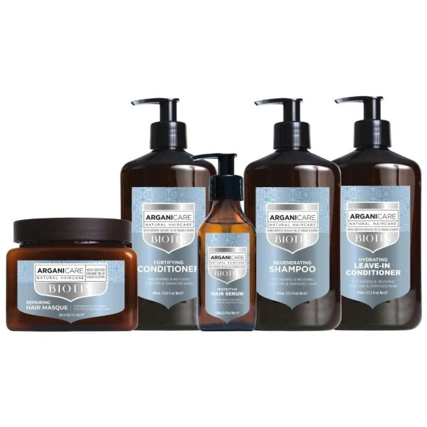 Routine Complète Cheveux Secs & Abimés Biotine Arganicare 3 Routine Complète Cheveux Secs & Abimés Biotine Arganicare
