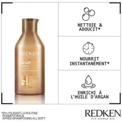Routine Complète Hydratante Cheveux Secs All Soft Redken -Beauty Care Soldes routine complete hydratante cheveux secs all soft redken 3