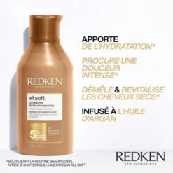 Routine Complète Hydratante Cheveux Secs All Soft Redken -Beauty Care Soldes routine complete hydratante cheveux secs all soft redken 4