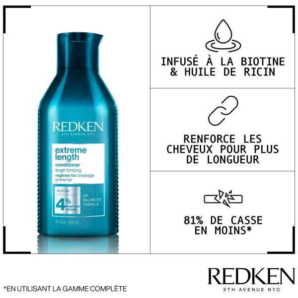 Routine Longueurs Extreme Length Redken 300ML 6 Routine Longueurs Extreme Length Redken 300ML - Image 4