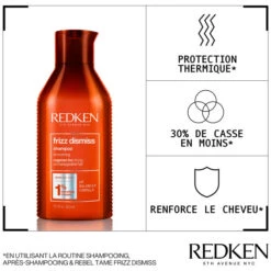 Shampooing Anti-frisottis Frizz Dismiss Redken 500ML -Beauty Care Soldes shampooing anti frisottis frizz dismiss redken 500ml 3