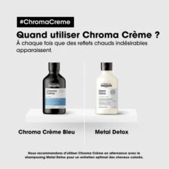 Shampooing Bleu Chroma Crème L'Oréal Professionnel 300ML -Beauty Care Soldes shampooing bleu chroma creme l oreal professionnel 300ml 4
