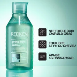 Shampooing Cheveux Gras & Pointes Sèches Amino Mint Redken 300ML -Beauty Care Soldes shampooing cheveux gras pointes seches amino mint redken 300ml 4