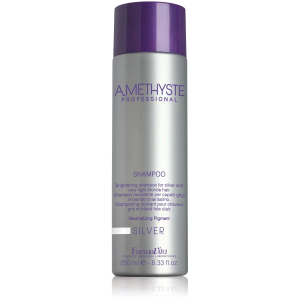 Shampooing Déjaunisseur Silver Amethyste Farmavita 250ML 3 Shampooing Déjaunisseur Silver Amethyste Farmavita 250ML