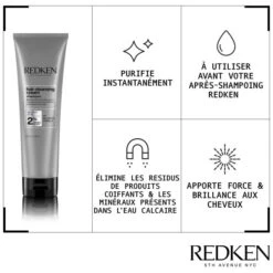 Shampooing Détox Purifiant Hair Cleansing Cream Redken 250ML -Beauty Care Soldes shampooing detox purifiant hair cleansing cream redken 250ml 2