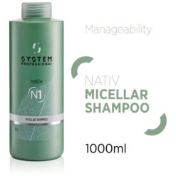 Shampooing Micellaire N1 Nativ System Professional 1L -Beauty Care Soldes shampooing micellaire n1 nativ system professional 1l 1