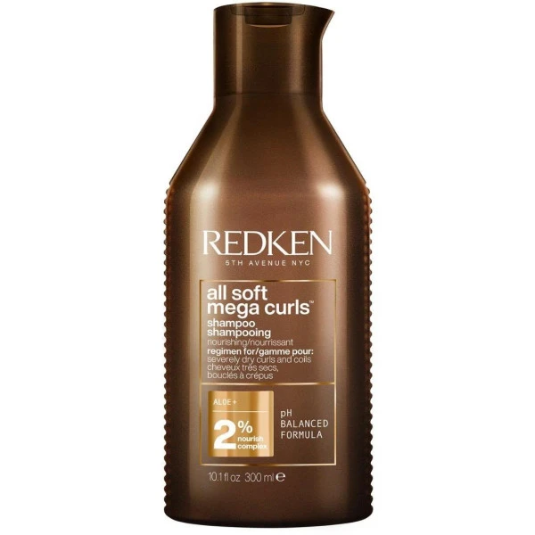 Shampooing Nourrissant Cheveux Bouclés All Soft Mega Curls Redken 300ML 3 Shampooing Nourrissant Cheveux Bouclés All Soft Mega Curls Redken 300ML