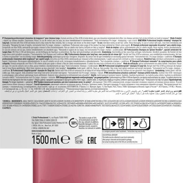 Shampooing Pro Longer L'Oréal Professionnel 1,5L 11 Shampooing Pro Longer L'Oréal Professionnel 1,5L - Image 9