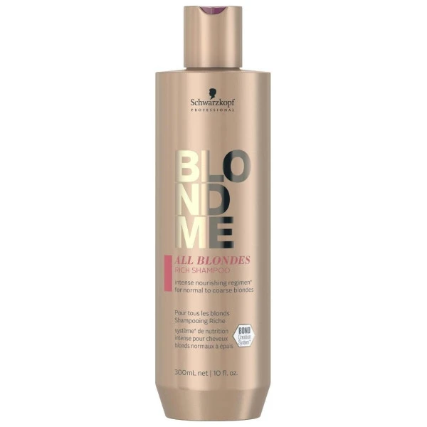 Shampooing Riche BlondMe Schwarzkopf 300ML 3 Shampooing Riche BlondMe Schwarzkopf 300ML