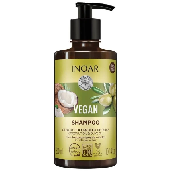 Shampooing Vegan Inoar 300ML 3 Shampooing Vegan Inoar 300ML
