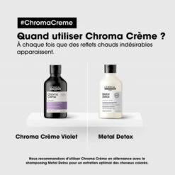 Shampooing Violet Chroma Crème L'Oréal Professionnel 1,5L -Beauty Care Soldes shampooing violet chroma creme l oreal professionnel 15l 4