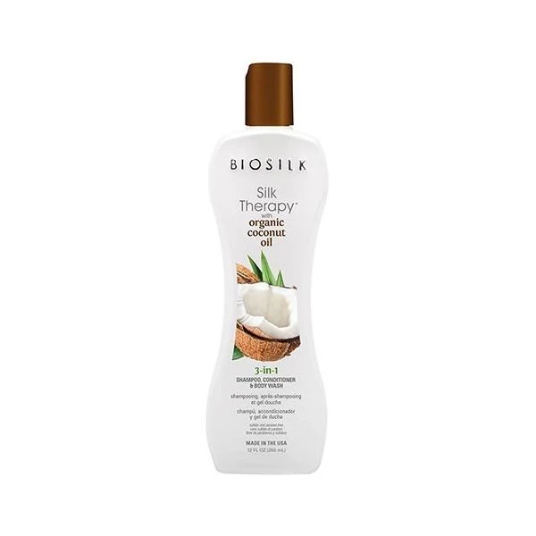 Soin 3-en-1 Silk Therapy Coconut Oil Biosilk 167ML 3 Soin 3-en-1 Silk Therapy Coconut Oil Biosilk 167ML
