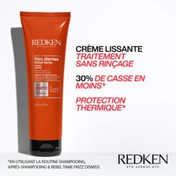 Soin Anti-frisottis Thermoprotecteur Frizz Dismiss Redken 250ML -Beauty Care Soldes soin anti frisottis thermoprotecteur frizz dismiss redken 250ml 3