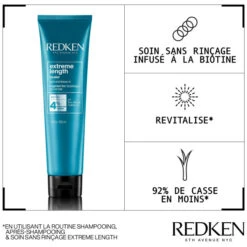 Soin Protecteur De Longueurs Extreme Length Redken 150ML -Beauty Care Soldes soin protecteur de longueurs extreme length redken 150ml 2