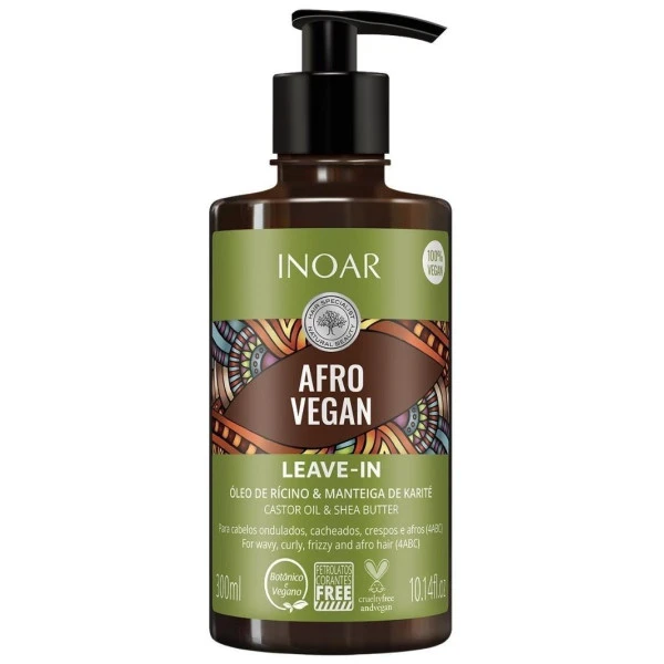 Soin Sans Rinçage Afro Vegan Inoar 300ML 3 Soin Sans Rinçage Afro Vegan Inoar 300ML