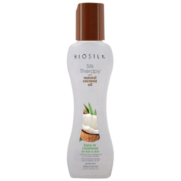 Soin Sans Rinçage Silk Therapy Coconut Oil Biosilk 67ML 3 Soin Sans Rinçage Silk Therapy Coconut Oil Biosilk 67ML