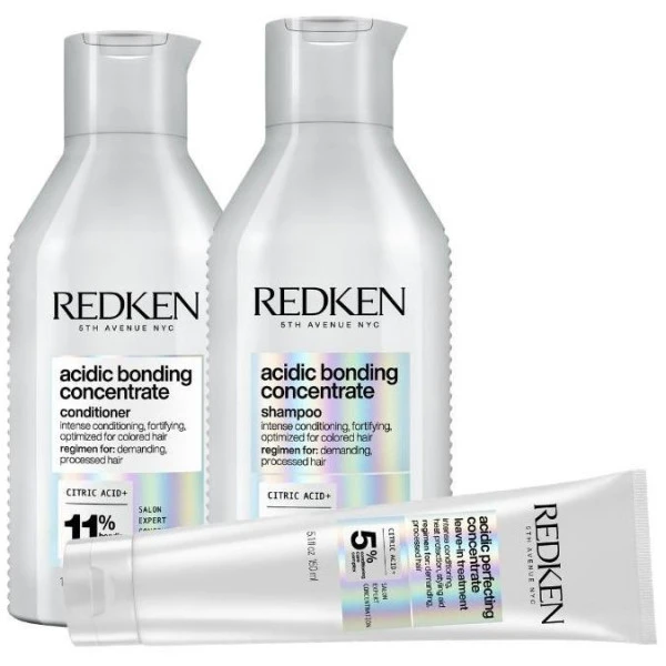 Trio Cheveux Normaux/épais Acidic Bonding Concentrate Redken 3 Trio Cheveux Normaux/épais Acidic Bonding Concentrate Redken